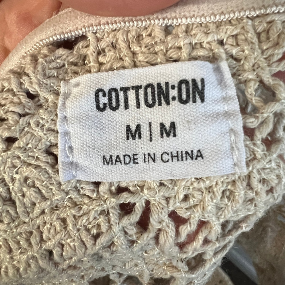 Cotton‎ On Crochet Lace Tank Top Sz Medium Festival Coachella Boho - Picture 3 of 6